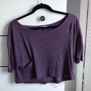Cropped Purple Tee